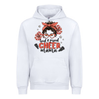 White loud&proud mama messy bun Urban Hoodie - MaliasSmallBusiness