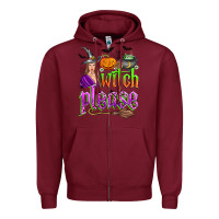 Burgundy witch please Zipper Hoodie - Zillion Design Studio