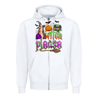 White witch please Zipper Hoodie - Zillion Design Studio