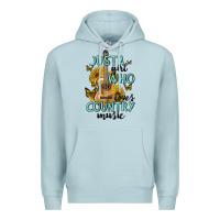 Blue Mist just a girl who loves country music Premium Hoodie - MaliasSmallBusiness