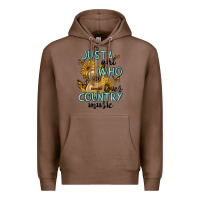 Chestnut just a girl who loves country music Premium Hoodie - MaliasSmallBusiness