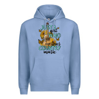 Colony Blue just a girl who loves country music Premium Hoodie - MaliasSmallBusiness