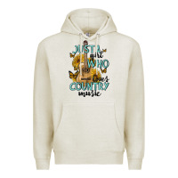 Just A Girl Who Loves Country Music Premium Hoodie | Teevron