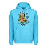 Ocean Blue just a girl who loves country music Premium Hoodie - MaliasSmallBusiness