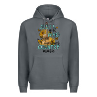 Rock just a girl who loves country music Premium Hoodie - MaliasSmallBusiness