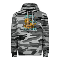 Slate Camo just a girl who loves country music Premium Hoodie - MaliasSmallBusiness
