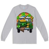 Moon Dust St Patrick's Day Truck With Pot Of Gold Horseshoe And Rainbow Long Sleeve Tee - RanaPortraitStore