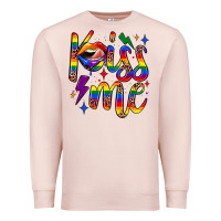 Pale Pink kiss me Premium Sweatshirt - JahusDesignShop