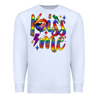 White kiss me Premium Sweatshirt - JahusDesignShop