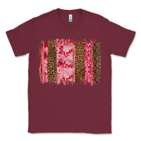 Burgundy valentine's day love brushstrokes Classic Tee - RanaPortraitStore