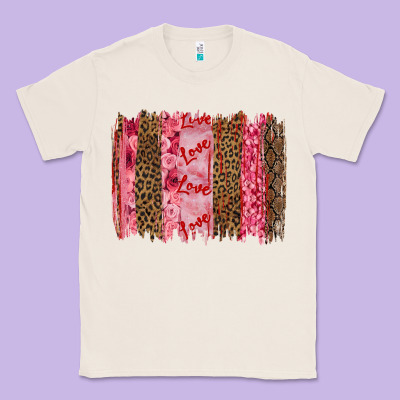 Valentine's Day Love Brushstrokes Classic Tee Designed By Ranaportraitstore