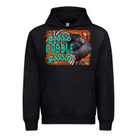 Black Thanksgiving Turkey Gobble Gobble Urban Hoodie - NancyCooperArtShop