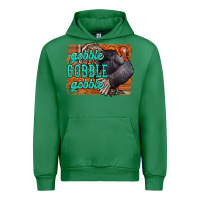 Emerald Thanksgiving Turkey Gobble Gobble Urban Hoodie - NancyCooperArtShop
