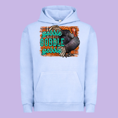 Thanksgiving Turkey Gobble Gobble Urban Hoodie Designed By Nancycooperartshop