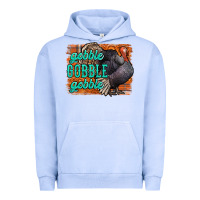 Pigment Grape Ice Thanksgiving Turkey Gobble Gobble Urban Hoodie - NancyCooperArtShop