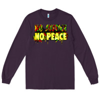 Plum no justice no peace Long Sleeve Tee - Zillion Design Studio