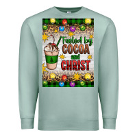 Seafoam christmas fueled by cocoa and christ Premium Sweatshirt - Artiststas