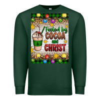 Sports Green christmas fueled by cocoa and christ Premium Sweatshirt - Artiststas