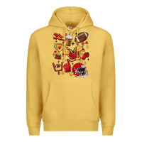 Antique Gold i'm a hot mess, always stressed,and proudly a foot Premium Hoodie - MaliasSmallBusiness