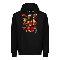 Black i'm a hot mess, always stressed,and proudly a foot Premium Hoodie - MaliasSmallBusiness