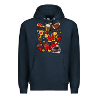 Navy i'm a hot mess, always stressed,and proudly a foot Premium Hoodie - MaliasSmallBusiness