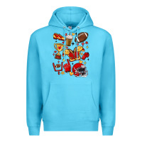 Ocean Blue i'm a hot mess, always stressed,and proudly a foot Premium Hoodie - MaliasSmallBusiness