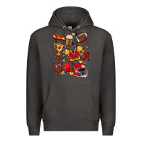 Smoke i'm a hot mess, always stressed,and proudly a foot Premium Hoodie - MaliasSmallBusiness