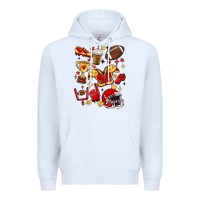 White i'm a hot mess, always stressed,and proudly a foot Premium Hoodie - MaliasSmallBusiness