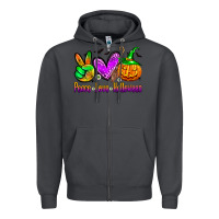 Smoke peace love halloween Zipper Hoodie - Zillion Design Studio