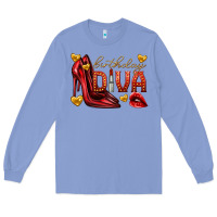 Colony Blue birthday diva Long Sleeve Tee - texasbilliewilder