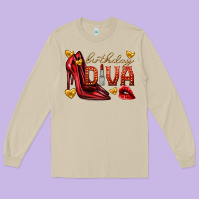 Long Sleeve Tee birthday diva