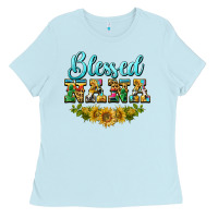 Baby Blue blessed nana Ladies Tee - BarkalooDesign