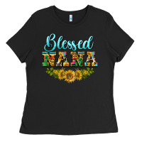 Black blessed nana Ladies Tee - BarkalooDesign