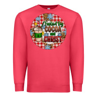 Cardinal christmas fueled by cocoa and christ ornament Premium Sweatshirt - Artiststas