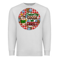 Dove Grey christmas fueled by cocoa and christ ornament Premium Sweatshirt - Artiststas