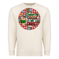 Sandshell christmas fueled by cocoa and christ ornament Premium Sweatshirt - Artiststas
