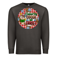 Smoke christmas fueled by cocoa and christ ornament Premium Sweatshirt - Artiststas