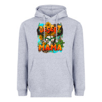 Heather Grey desert mama   leopard Heavyweight Hoodie - AdoDesignShop