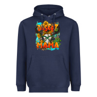 Navy desert mama   leopard Heavyweight Hoodie - AdoDesignShop