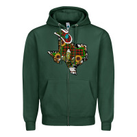 Sports Green christmas texas Zipper Hoodie - RanaPortraitStore