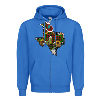 True Royal christmas texas Zipper Hoodie - RanaPortraitStore
