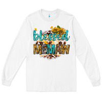 Blessed Memaw With Sunflowers Long Sleeve Tee | Teevron