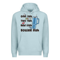 Blue Mist one fish two fish red fish boujee fish Premium Hoodie - MaliasSmallBusiness