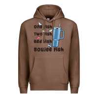 Chestnut one fish two fish red fish boujee fish Premium Hoodie - MaliasSmallBusiness