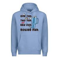 Colony Blue one fish two fish red fish boujee fish Premium Hoodie - MaliasSmallBusiness