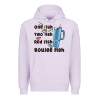 Lilac one fish two fish red fish boujee fish Premium Hoodie - MaliasSmallBusiness
