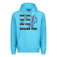 Ocean Blue one fish two fish red fish boujee fish Premium Hoodie - MaliasSmallBusiness