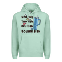 Seafoam one fish two fish red fish boujee fish Premium Hoodie - MaliasSmallBusiness