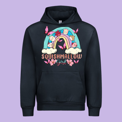Squish Girl Urban Hoodie Designed By Maliassmallbusiness