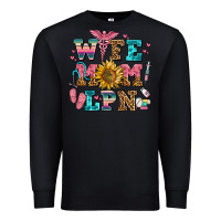 Black wife mom lpn Premium Sweatshirt - AdoDesignShop